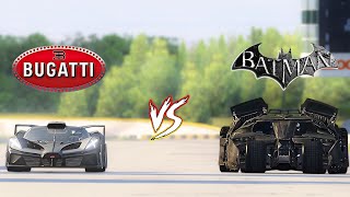 BATMOBILE vs BUGATTI BOLIDE ! DRAG RACE #dragrace #bugatti #batman #carracing #assettocorsa #gaming