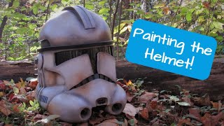 How To Make a Foam CLONE TROOPER Helmet part 2: PAINTING