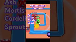 Who can Outrun Ticks head? Brawl Stars #gaming #games #supercell #minecraft #soloshowdown