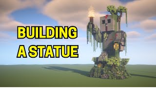 BUILDING A STATUE! #Minecraft