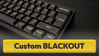 Sobrio y elegante, teclado custom Blackout en Tofu60 2.0 (60% ISO)