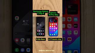 iphone Samsung Galaxy Z flip 6 vs iphone 15 Pro Max speed Test Compression | #shorts#viralvideo