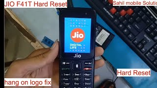 Jio phone f41t restart phone lock and hang on logo problem solved