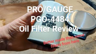 Pro/Gauge oil filter Review