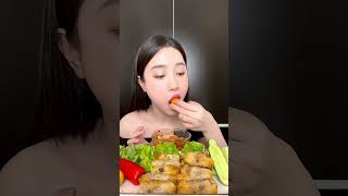 Xem hết video để nghe câu chiện nhạt nhẽo của tui 😂 #mukbang #chagiohaisan #cjfoods