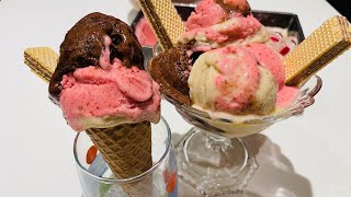 No Cream Natural Ice Cream Recipe By Rukhsana | Neapolitan Ice cream | Summer Recipe