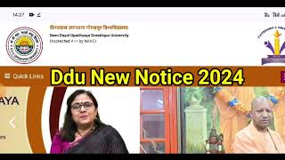 Ddu University New Notice 2024 | Ddu Exam News Today 2024 |