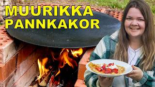 Pannkakor Över Öppen Eld