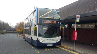 Stagecoach North East ADL Enviro 400H (12073 NK11 DHO) Service 18 to Four Lane Ends