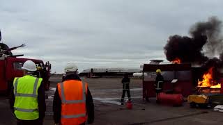 International Fire Training Centre - Helicopter Fire