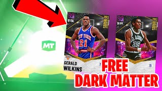 I PLAYED 1 HOUR OF TRIPLE THREAT TO OPEN VAULTS FOR FREE DARK MATTER GERALD WILKINS NBA 2K21 MYTEAM