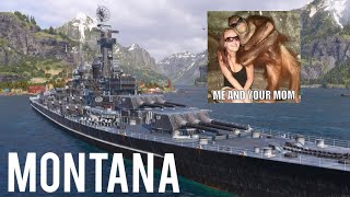 World of Warships Legends Montana (Div with Spartan elite 43)