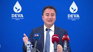 DEVA Partisi Afet Eylem Planı Basın Toplantısı 17 Ağustos 2021