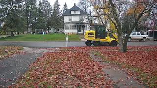 Street Sweeper,  #leaves #Street #trash , sometimes they circle 9 times to get 8 hours 😆