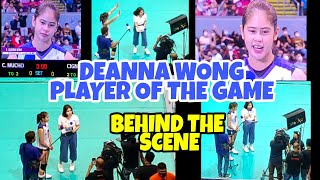 DEANNA WONG PLAYER OF THE GAME BEHIND THE SCENE |LIVE OFF CAM| #DEANNAWONG |YOURVOLLEYFRNDS