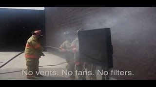 Peerless-AV Xtreme Outdoor Display VS. Fire Hose