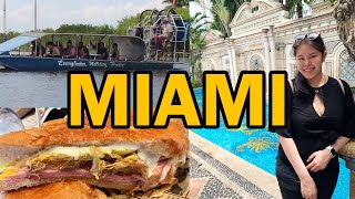 We traveled to Miami (and worked there)! | South Beach and the Everglades Airboat Tour & Alligators