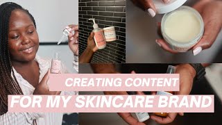 Creating Content For My Skincare Brand  Vlog | Surprise Skin Essentials