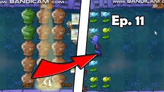 Soy muy PRO en ROMPEJARRONES / Plantas vs Zombis 1 Ep .11