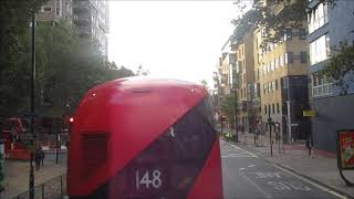 FULL ROUTE VISUAL | London Bus Route 176: Tottenham Court Road - Penge | EH216 (YX18KPE)