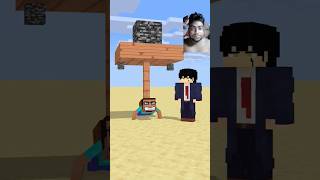 HELP Herobrine To Push Up With Bigger And Bigger Bedrock #friendship #shorts #trending #anime