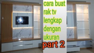 cara buat rak tv minimalist