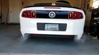 2013 Boss 302 with MBRP Race Series Catback, Cat Deletes and Open Side pipes