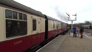 Camelot departing Horsted Keynes for Sheffield Park on the Bluebell Railway 15/04/2017