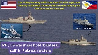 PH, US warships hold 'bilateral sail' in Palawan waters