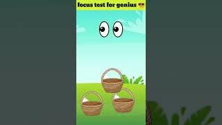 focus test for genius 🤯 | only for genius 😎 | focus test | find pen #shorts