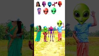 Dame tu cosita alien,siren & Dancing girl 😍 vs me Caret head matching new game magical video #shots