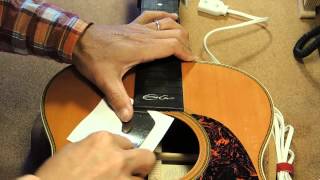 Martin OOO-28EC RemovingFingerboard from Body - Part of NeckResetProcess