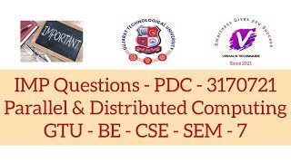 IMP Question - PDC - 3170721| Question Bank of Parallel & Distributed Computing | GTU IMP - BE CSE