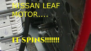 Nissan Leaf Motor Spinning with Original Inverter - Week 6 RX8 Conversion