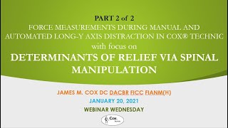 Part 2 of 2: Forces during Spinal Manipulation & the Determinants of Relief from Spinal Manipulation