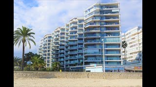 For sale in Calpe, Costa Blanca, Spain. Apartment first line 3 bedroom, 2 bathroom, super sea views.