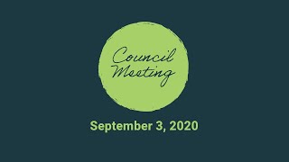 September 3 2020 Council Meeting