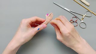 Sewing Vlog / How to make cloth doll hands with different poses