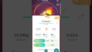 Transferring a shiny Cyndaquil in Pokemon GO