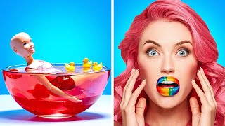 SLIME VS FOOD CHALLENGE 💦🍕 The Most Satisfying and Creative Slime Crafts Ever by GlowWoW TV