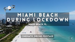 Flying over Miami Beach during Covid-19 Quarantine: Epic drone footage