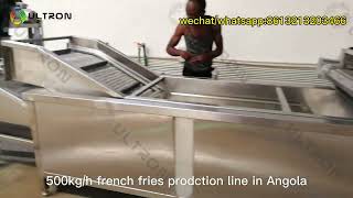 500kgh french fries making machine in Angola| french fries prodction line|french fries machine price