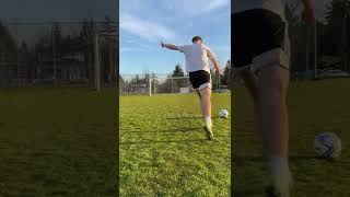 Did someone say top bins? #shorts #soccertraining #footballtraining #topbins #topcorner #satisfying