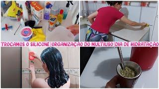 vlog: Precisei Trocar o Silicone| Organização do Multiuso| Dia de Hidratação |Amanda Maria