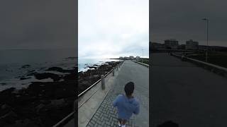 Grey cloudy Promenade Cape Town Hyperlapse walk #shorts