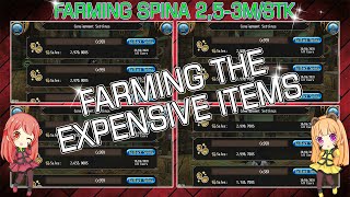 FARMING THE EXPENSIVE ITEMS | Farming Spina 2,5-3M/stk [Toram Online]