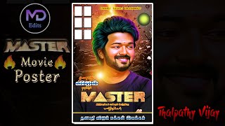 Thalapathy Vijay Master Movie Poster 03 Design In Photoshop | MD Edits 🔥🔥