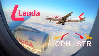 ✈︎ FULL FLIGHT ✈︎ Crappy Laudamotion from Copenhagen to Stuttgart