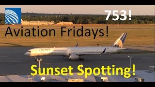 United 753 New Orleans Saints Charter Flight!! | Sunset Plane Spotting @ T.F Green