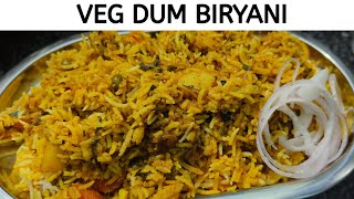 वेज बिरयानी रेस्टोरेंट स्टाइल | Veg Dum Biryani Recipe | Perfect Layered Veg Biryani Step By Step